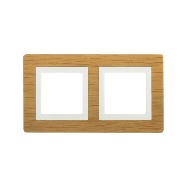 Рамка из натурального дерева 2 поста (4 мод.), Avanti, беленый дуб Рамка из натурального дерева 2 поста (4 мод.), Avanti, беленый дуб