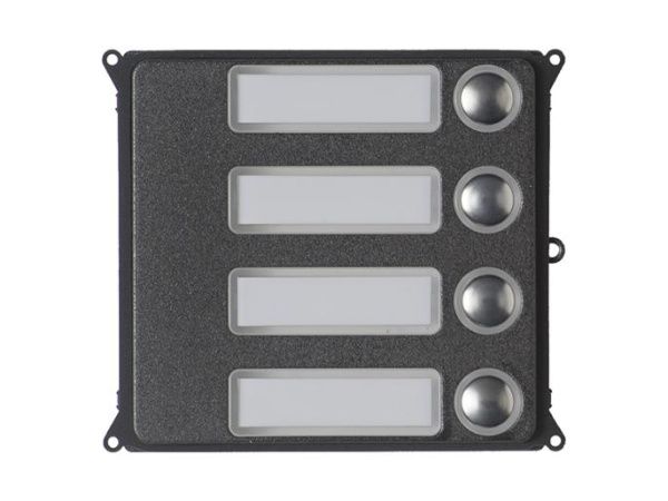 Фронтальная накладка для 4-кнопочного кодонаборного модуля из окрашенного сплава Zamak MTMF4PVR Фронтальная накладка для 4-кнопочного кодонаборного модуля из окрашенного сплава Zamak MTMF4PVR