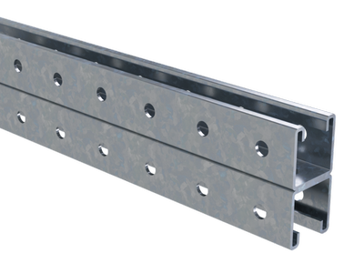 Двойной С-образный профиль 41х41, L1800, толщ.2,5 мм, горячеоцинкованный Двойной С-образный профиль 41х41, L1800, толщ.2,5 мм, горячеоцинкованный