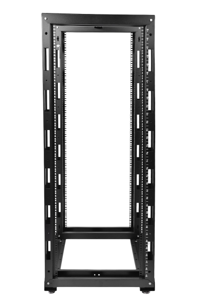 Стойка телекоммуникационная универсальная 24U двухрамная, цвет черный Стойка телекоммуникационная универсальная 24U двухрамная, цвет черный
