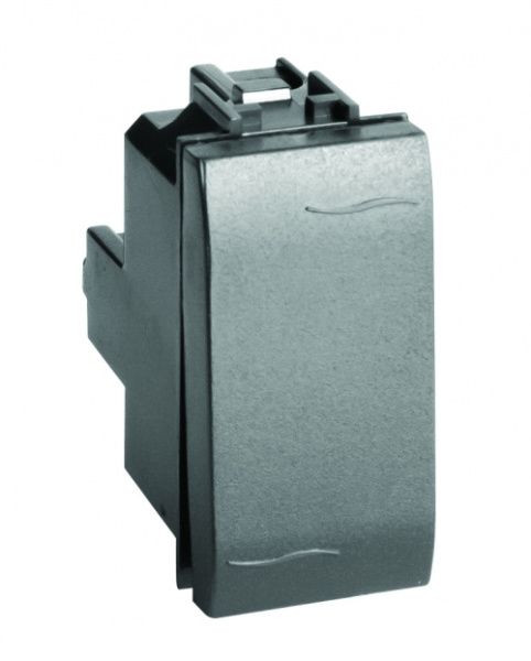 Выключатель, черный, 1мод. Выключатель, черный, 1мод.