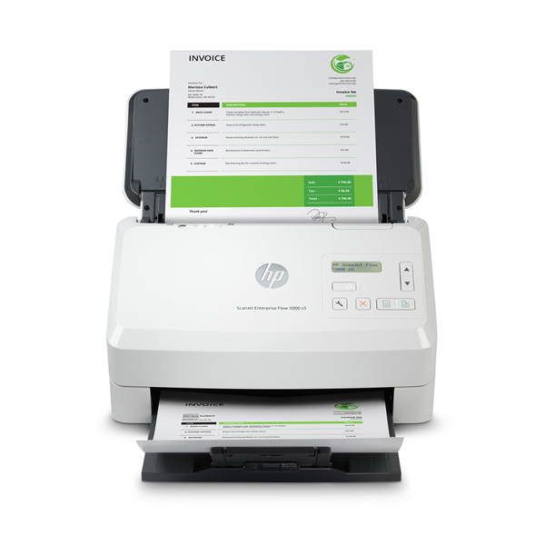 Сканер HP ScanJet Enterprise Flow 5000 s5 (CIS, A4, 600 dpi, USB 3.0, ADF 80 sheets, Duplex, 65 ppm/130 ipm, (replace L2755A)) Сканер HP ScanJet Enterprise Flow 5000 s5 (CIS, A4, 600 dpi, USB 3.0, ADF 80 sheets, Duplex, 65 ppm/130 ipm, (replace L2755A))