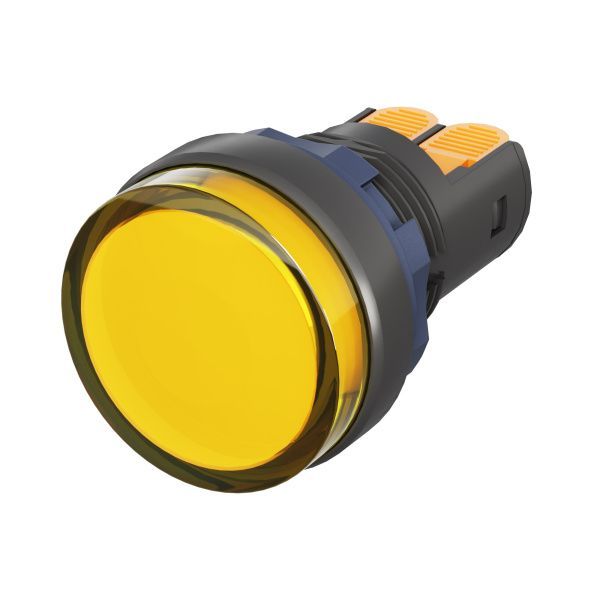 Сигнальный индикатор со встроенным диодом 24В, желтый, зажим Plug-In Сигнальный индикатор со встроенным диодом 24В, желтый, зажим Plug-In