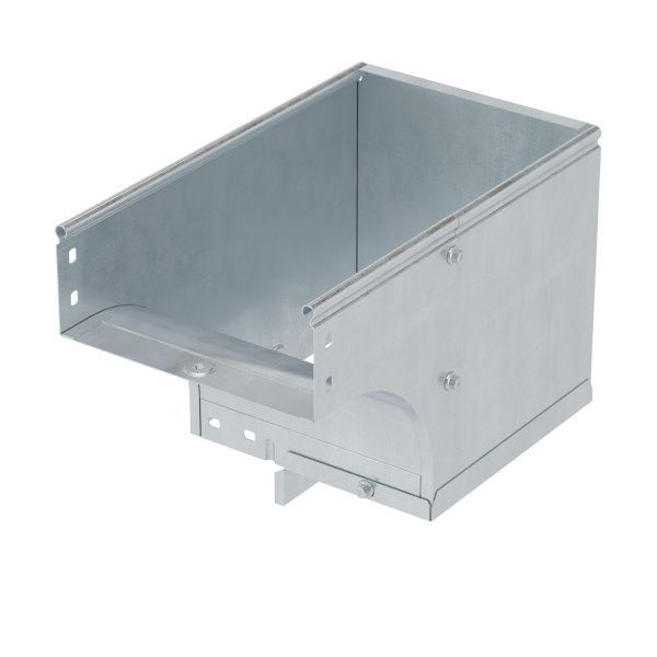 Угол CDSS 90 вертикальный внеш. переходник лев. осн.400 H50 в комплекте с крепежными элементами и соединительными пластинами, необходимыми для монтажа, горячеоцинкованный Угол CDSS 90 вертикальный внеш. переходник лев. осн.400 H50 в комплекте с крепежными элементами и соединительными пластинами, необходимыми для монтажа, горячеоцинкованный