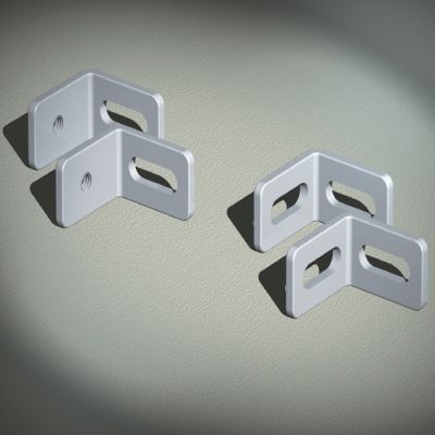 Крепежный угол для корпусов CQE & CQE N (вырез-вырез) RAM block Крепежный угол для корпусов CQE & CQE N (вырез-вырез) RAM block