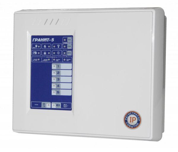 Прибор приемно-контрольный и управления охранно-пожарный «Гранит 5» с IP регистратором событий Прибор приемно-контрольный и управления охранно-пожарный «Гранит 5» с IP регистратором событий