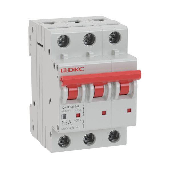 Выкл. нагр. модульный YON MD63P 3P 40А Выкл. нагр. модульный YON MD63P 3P 40А