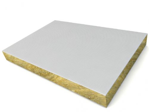 Плита из минерального волокна с огнестойким покрытием, 1000х500х52 мм Плита из минерального волокна с огнестойким покрытием, 1000х500х52 мм