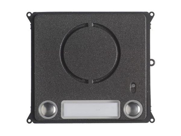 Фронтальная накладка Lite с 2 кнопками для аудиомодуля из окрашенного сплава Zamak MTMFAL2PVR Фронтальная накладка Lite с 2 кнопками для аудиомодуля из окрашенного сплава Zamak MTMFAL2PVR