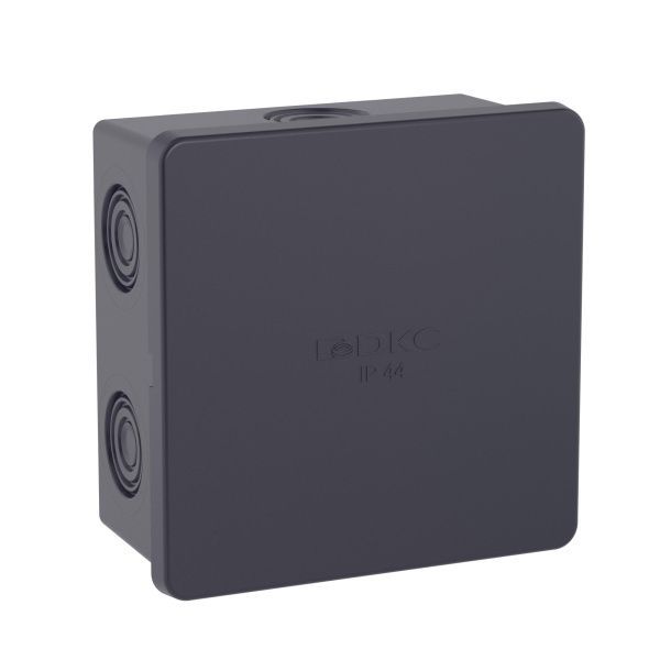 Коробка ответвит. с 6 кабельными вводами д.20мм, IP44, 80х80х40мм,черная Коробка ответвит. с 6 кабельными вводами д.20мм, IP44, 80х80х40мм,черная