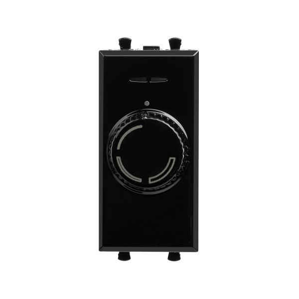 Диммер поворотный модульный, Avanti, черный квадрат, 1 модуль Диммер поворотный модульный, Avanti, черный квадрат, 1 модуль