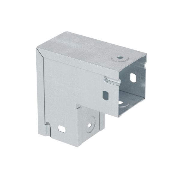 Угол глухой вертикальный вниз 90 градусов 50х50, цинк-ламельный Угол глухой вертикальный вниз 90 градусов 50х50, цинк-ламельный