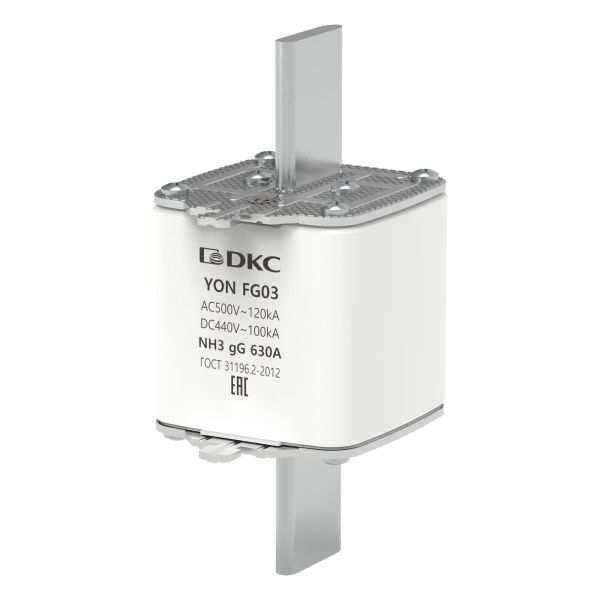 Предохранитель YON ножевого типа FG3 с одинарной индикацией 630А Предохранитель YON ножевого типа FG3 с одинарной индикацией 630А