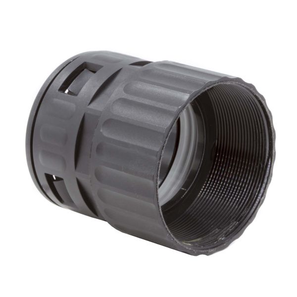 Муфта с внутренней резьбой DN 48 мм, М63х1,5, полиамид, цвет черный Муфта с внутренней резьбой DN 48 мм, М63х1,5, полиамид, цвет черный