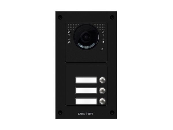 Вызывная вандалозащитная IP-видеопанель MTM VR с 3 кнопками. 2 модуля MKITVIP-23V Вызывная вандалозащитная IP-видеопанель MTM VR с 3 кнопками. 2 модуля MKITVIP-23V