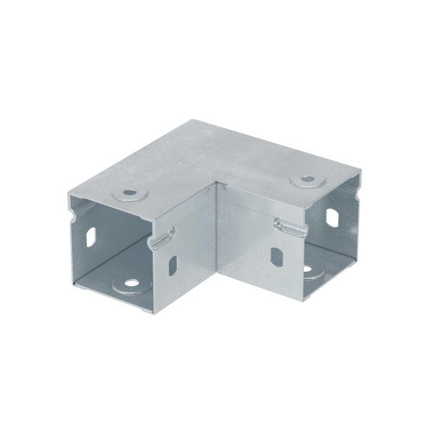 Горизонтальный глухой угол 90 градусов 50х50, цинк-ламельный Горизонтальный глухой угол 90 градусов 50х50, цинк-ламельный