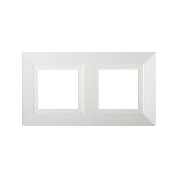 Рамка из металла 2 поста (4 мод.), Avanti, белая Рамка из металла 2 поста (4 мод.), Avanti, белая