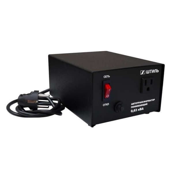 Понижающий автотрансформатор АТ 220/120-0,63-50 черный Понижающий автотрансформатор АТ 220/120-0,63-50 черный