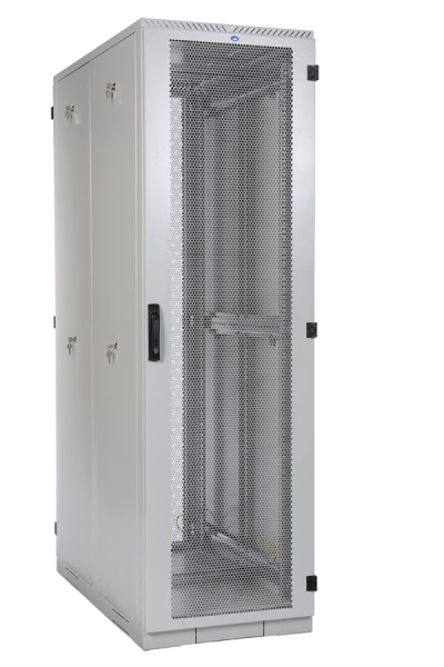 Шкаф серверный напольный 45U (600 × 1000) дверь перфорированная 2 шт. Шкаф серверный напольный 45U (600 × 1000) дверь перфорированная 2 шт.
