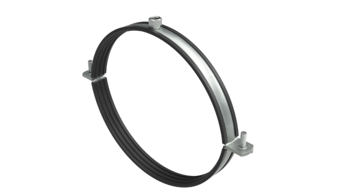 Хомут для воздуховодов с изоляцией с гайкой М8 для труб d 100 мм Хомут для воздуховодов с изоляцией с гайкой М8 для труб d 100 мм