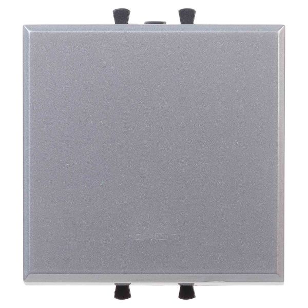 Кнопка одноклавишная модульная, Avanti, закаленная сталь, 2 модуля Кнопка одноклавишная модульная, Avanti, закаленная сталь, 2 модуля