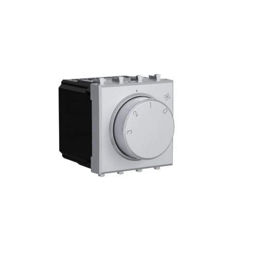 Механизм управления вентиляторами модульный, Avanti, закаленная сталь, 2модуля Механизм управления вентиляторами модульный, Avanti, закаленная сталь, 2модуля