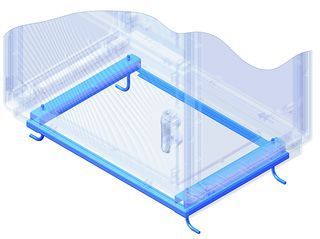 Рама для крепления напольных шкафов Conchiglia к полу Ш=910 мм, Г=460 мм Рама для крепления напольных шкафов Conchiglia к полу Ш=910 мм, Г=460 мм
