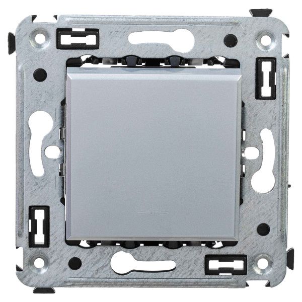 Выключатель одноклавишный в стену, Avanti, закаленная сталь Выключатель одноклавишный в стену, Avanti, закаленная сталь