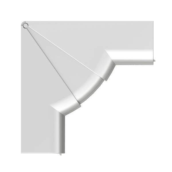 Угол внутренний 90х50 мм, изменяемый (70-120°), цвет серый металлик Угол внутренний 90х50 мм, изменяемый (70-120°), цвет серый металлик