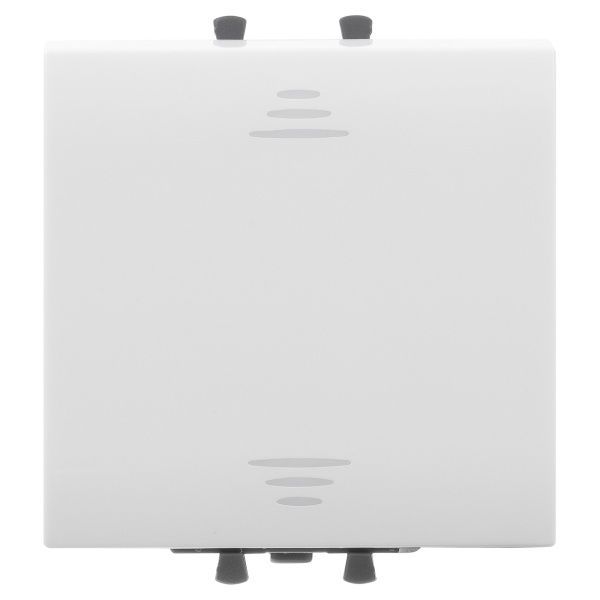 Выключатель одноклавишный модульный, Avanti, белое облако, 2 модуля Выключатель одноклавишный модульный, Avanti, белое облако, 2 модуля