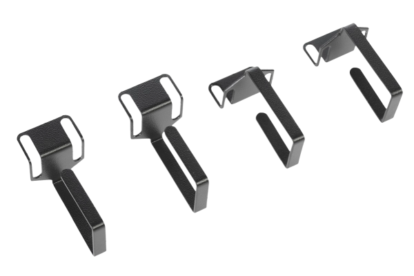 Органайзер кабельный одинарный изогнутый, цвет черный Органайзер кабельный одинарный изогнутый, цвет черный