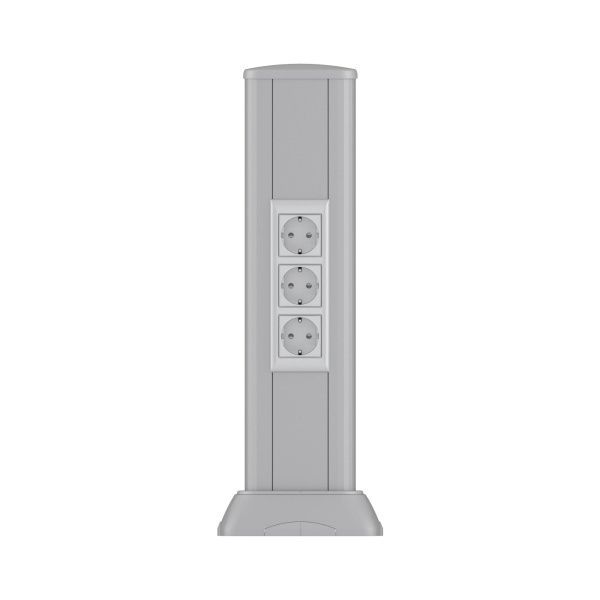 Алюминиевая колонна 0.5 м, цвет темно-серебристый металлик Алюминиевая колонна 0.5 м, цвет темно-серебристый металлик