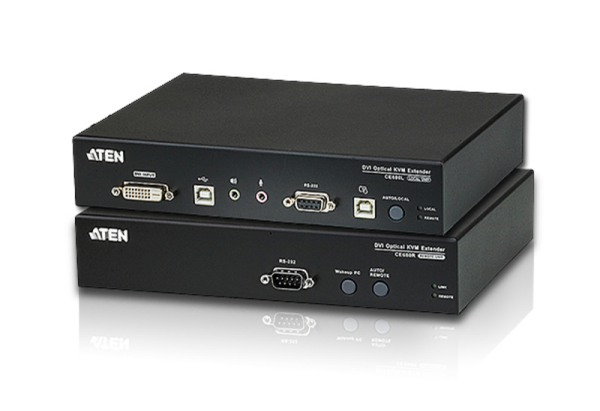 USB DVI Optical KVM-оборудование Extender (1920 x 1200@600m) USB DVI Optical KVM-оборудование Extender (1920 x 1200@600m)