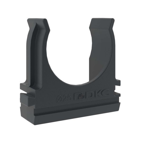 Держатель с защелкой, д.25мм, черный Держатель с защелкой, д.25мм, черный