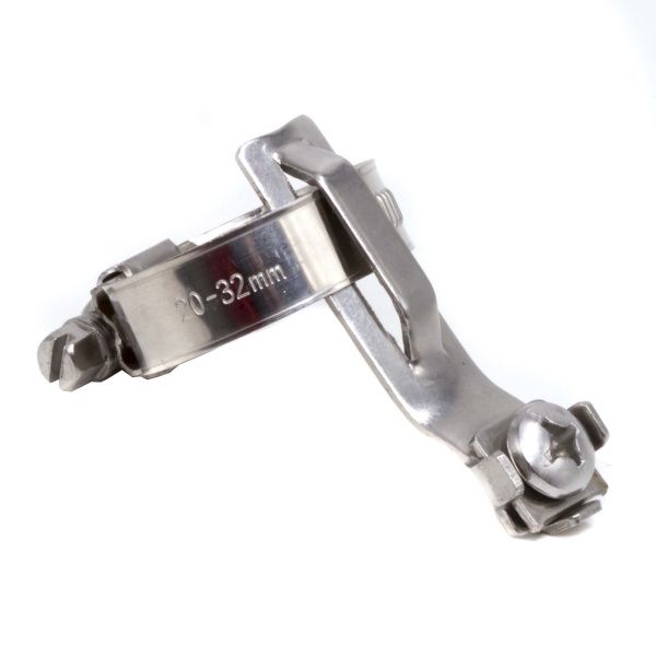 Хомут для заземления металлорукава и жестких труб 20-32 мм, нержавеющая сталь Хомут для заземления металлорукава и жестких труб 20-32 мм, нержавеющая сталь