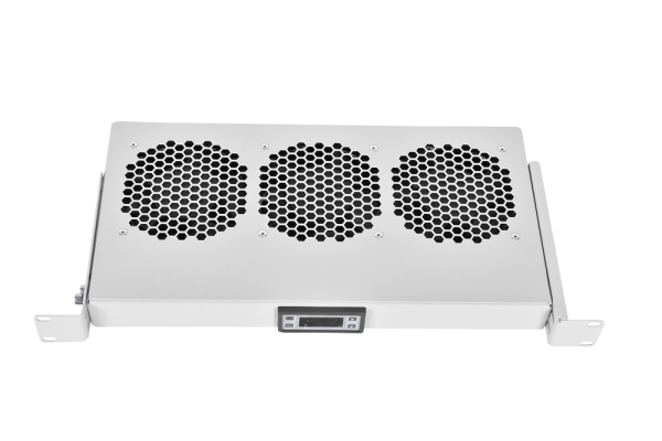 Модуль вентиляторный 19" 1U, 3 вентилятора, регул. глубина 200-310 мм с контроллером Модуль вентиляторный 19" 1U, 3 вентилятора, регул. глубина 200-310 мм с контроллером