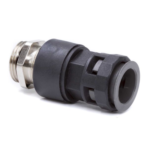 Муфта "труба-коробка" с герметичным уплотнением, с металлической резьбой, IP68, DN 29 мм, М40х1,5, полиамид, цвет черный Муфта "труба-коробка" с герметичным уплотнением, с металлической резьбой, IP68, DN 29 мм, М40х1,5, полиамид, цвет черный