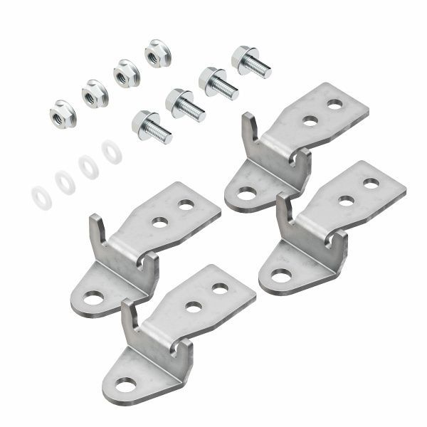 Кронштейны для настенного крепления для навесных и клеммных корпусов, 4 шт. Кронштейны для настенного крепления для навесных и клеммных корпусов, 4 шт.