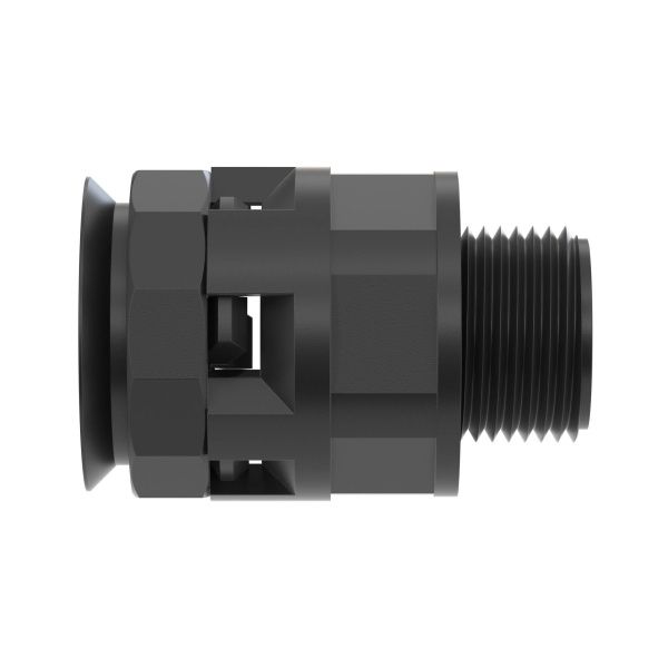 Муфта труба-коробка DN 17 мм, М20х1,5, полиамид, цвет черный Муфта труба-коробка DN 17 мм, М20х1,5, полиамид, цвет черный