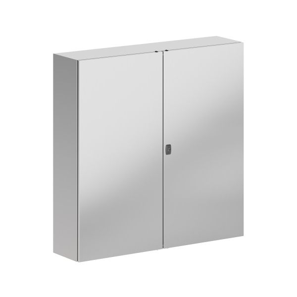 Корпус навесной STH с М/П двухдверный из нержавеющей cтали AISI304 ВxШxГ 1200x1200x300 мм, с фланцем, IP55 Корпус навесной STH с М/П двухдверный из нержавеющей cтали AISI304 ВxШxГ 1200x1200x300 мм, с фланцем, IP55