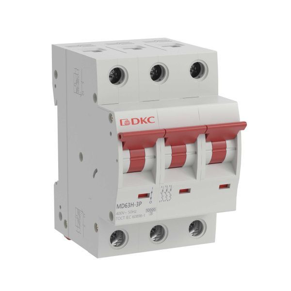 Автоматический выключатель модульный YON max типа MD63H, 10кА, 3 полюса, хар-ка B, 63А Автоматический выключатель модульный YON max типа MD63H, 10кА, 3 полюса, хар-ка B, 63А