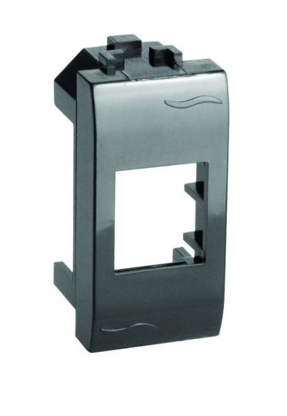 Адаптер для информационных разъемов Systimax, черный, 1мод. Адаптер для информационных разъемов Systimax, черный, 1мод.