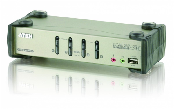 4-Port PS/2-USB VGA/Audio KVM-оборудованиеP™ Switch with OSD 4-Port PS/2-USB VGA/Audio KVM-оборудованиеP™ Switch with OSD