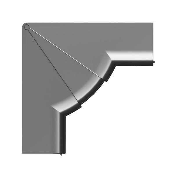 Угол внутренний 110х50 мм, измен. черный Угол внутренний 110х50 мм, измен. черный