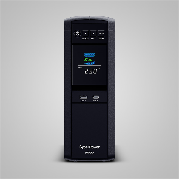 Cyberpower CP1600EPFCLCD Line-Interactive 1600VA/1000W USB/RS-232/RJ11/45 (6 EURO) Cyberpower CP1600EPFCLCD Line-Interactive 1600VA/1000W USB/RS-232/RJ11/45 (6 EURO)