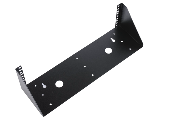 Кронштейн телекоммуникационный настенный вертикальный 3U, цвет черный Кронштейн телекоммуникационный настенный вертикальный 3U, цвет черный