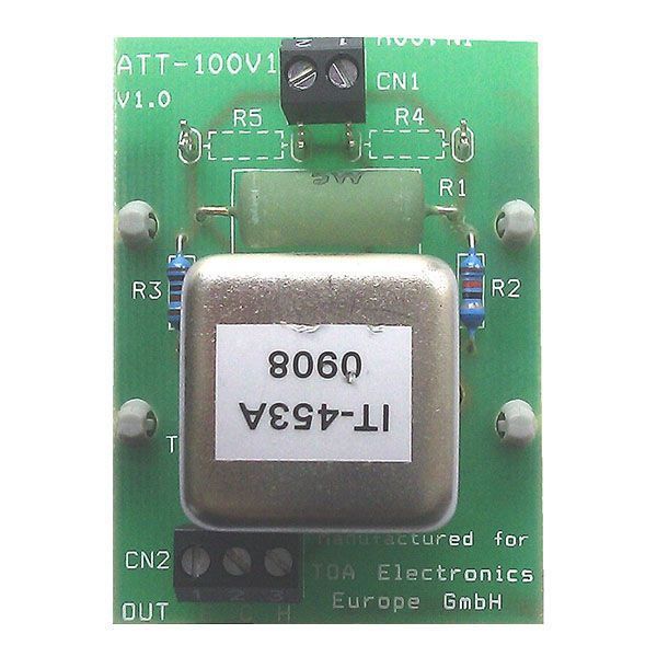 Аттенюатор 100 V / 0 dBV (100:1,26) ATT-100VI Аттенюатор 100 V / 0 dBV (100:1,26) ATT-100VI