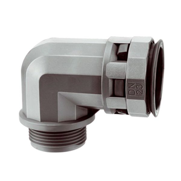 Муфта 90 грд. труба-коробка DN 23 мм, М25х1,5, полиамид, цвет черный Муфта 90 грд. труба-коробка DN 23 мм, М25х1,5, полиамид, цвет черный