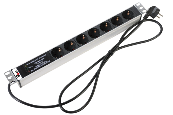 Гор блок розеток Rem-16, 1×16A, фил, инд, 7S, 19", шнур 1,8м Гор блок розеток Rem-16, 1×16A, фил, инд, 7S, 19", шнур 1,8м