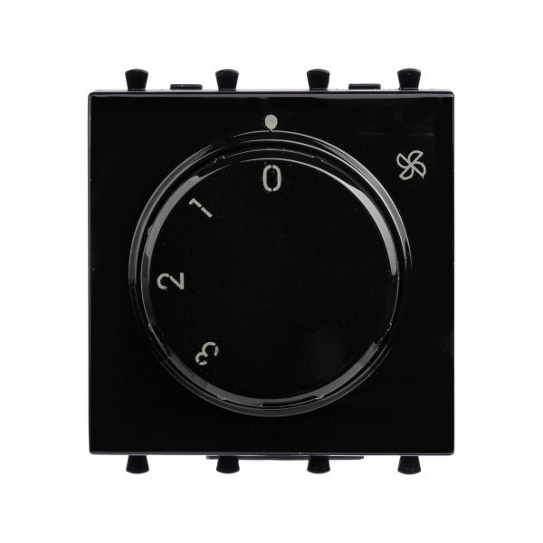 Механизм управления вентиляторами модульный, Avanti, черный квадрат, 2 модуля Механизм управления вентиляторами модульный, Avanti, черный квадрат, 2 модуля